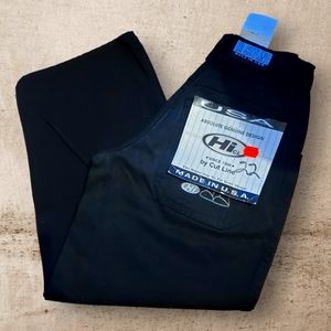 Vintage 90s Hi Cutline Black Jeans Sz 22 Wide Leg Skater Baggy Mens Women's Jrs